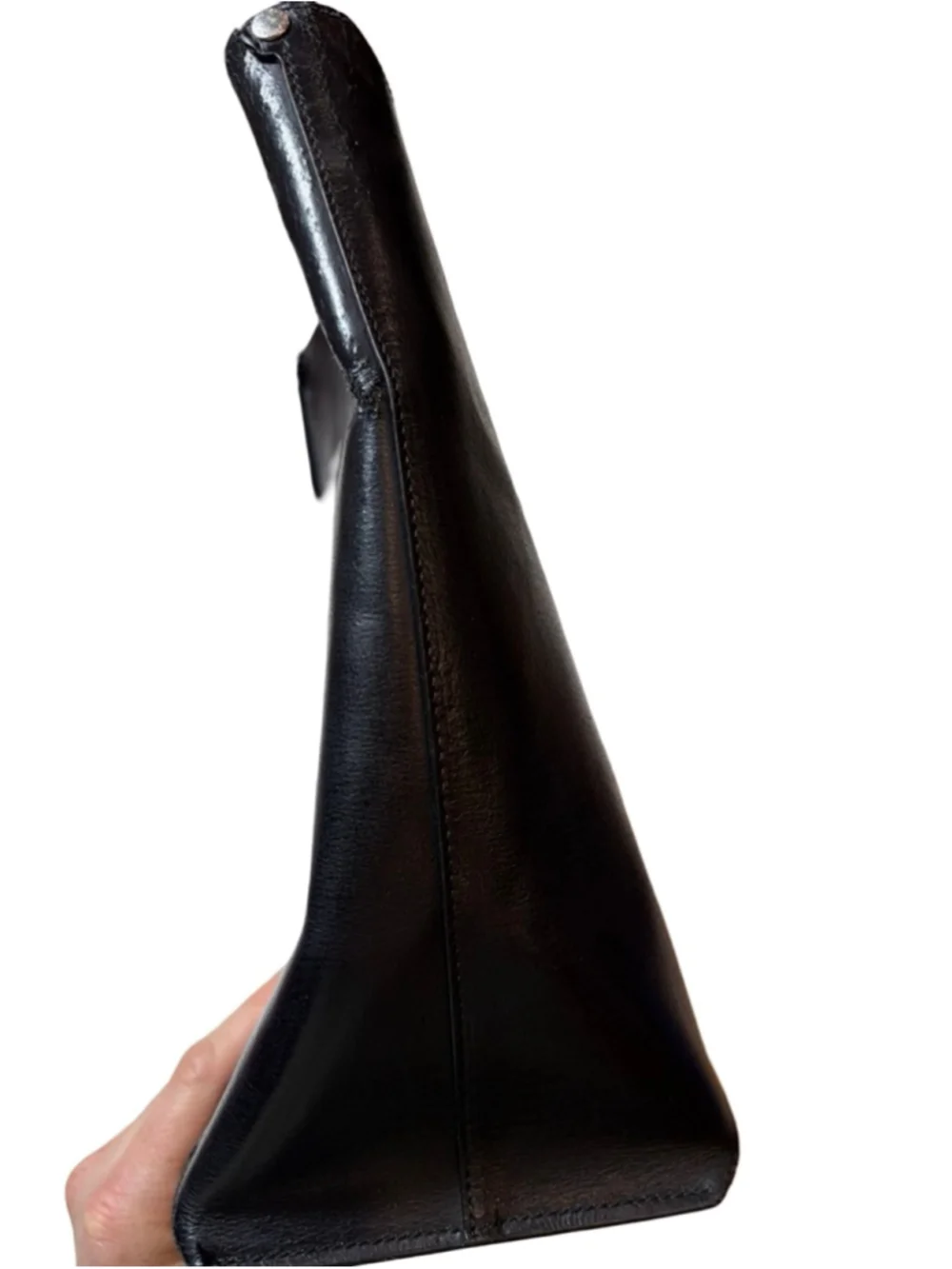 Saint Laurent Calfskin Perforated East West Shopping Tote Black Leather - Picture 10 of 16